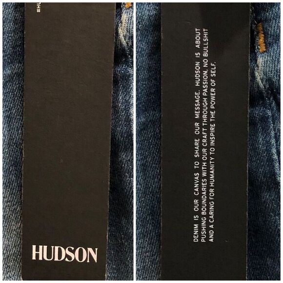 HUDSON - NWT L Sz 25 - Zoeey Straight-Leg Double Step Cropped Jean -Social Grace - Picture 9 of 16